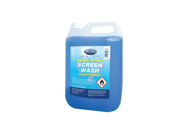 Decosol Ready Mixed Screenwash All Seasons Formula 5 litre Decosol - RockBottom Northampton