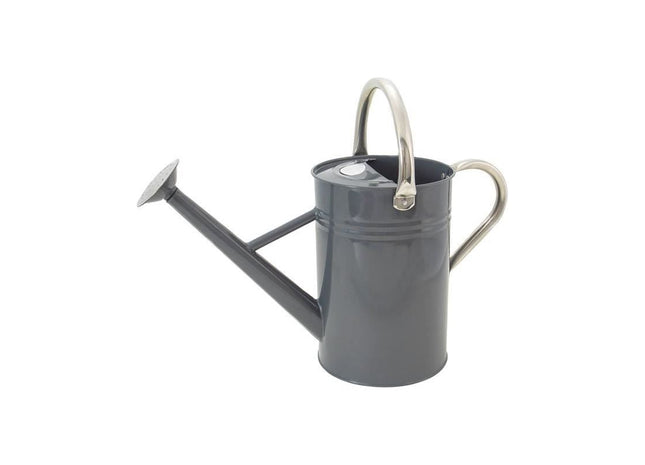 Kent & Stowe Metal Watering Can Cool Grey 4.5 litre Kent & Stowe - RockBottom Northampton