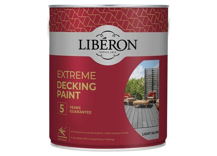 Liberon Extreme Decking Paint Light Silver 2.5 litre Liberon - RockBottom Northampton