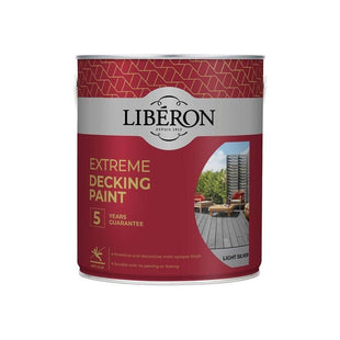 Liberon Extreme Decking Paint Light Silver 2.5 litre Liberon - RockBottom Northampton