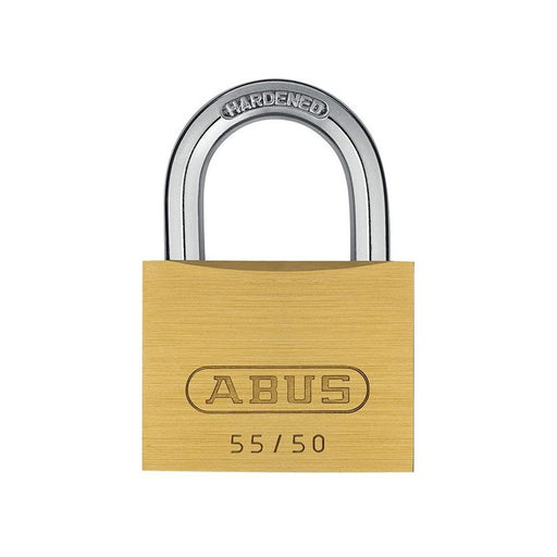 Abus Mechanical 55/50mm Brass Padlock Keyed Alike 5501 ABUS Mechanical - RockBottom Northampton 