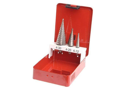 Faithfull HSS Step Drill Bit Set of 3 4-30mm Faithfull - RockBottom Northampton