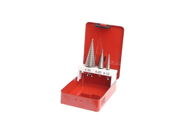 Faithfull HSS Step Drill Bit Set of 3 4-30mm Faithfull - RockBottom Northampton