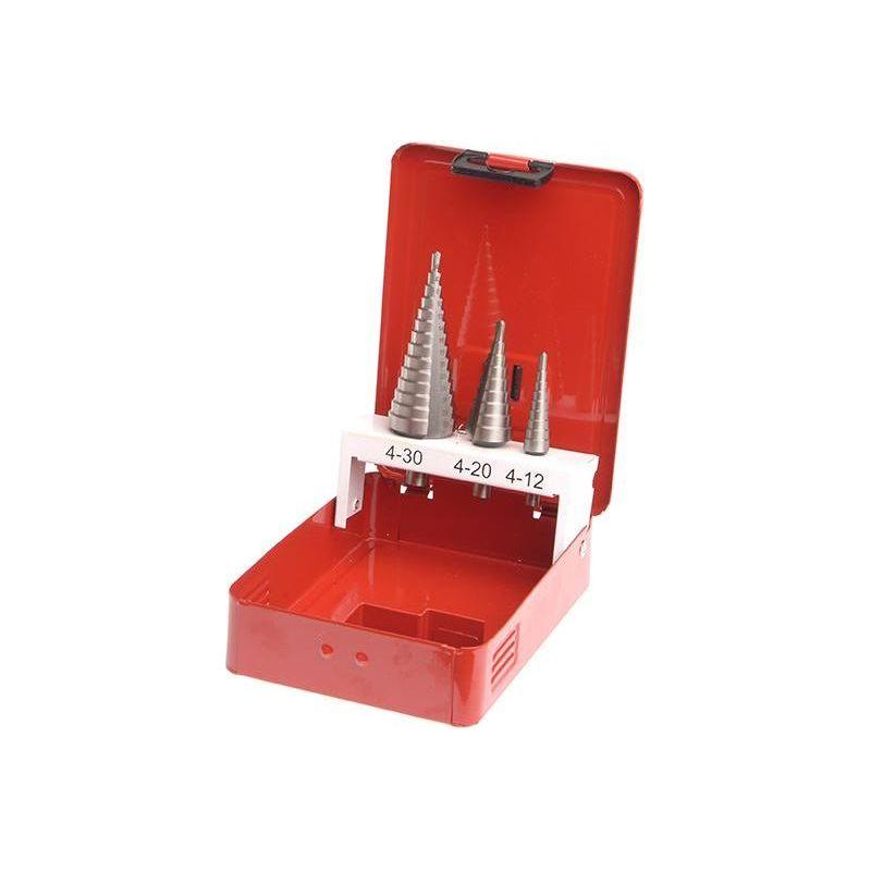 Faithfull HSS Step Drill Bit Set of 3 4-30mm Faithfull - RockBottom Northampton
