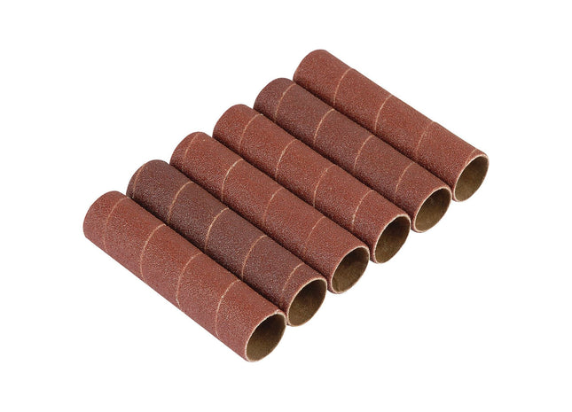 Draper Aluminium Oxide Sanding Sleeves for 10773, 25.5mm (Pack of 6) 25188 Draper - Town Tools 