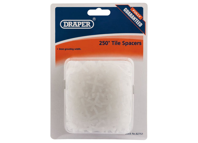 Draper Tile Spacers, 3mm (Approx 250) 82757 Draper - Town Tools 