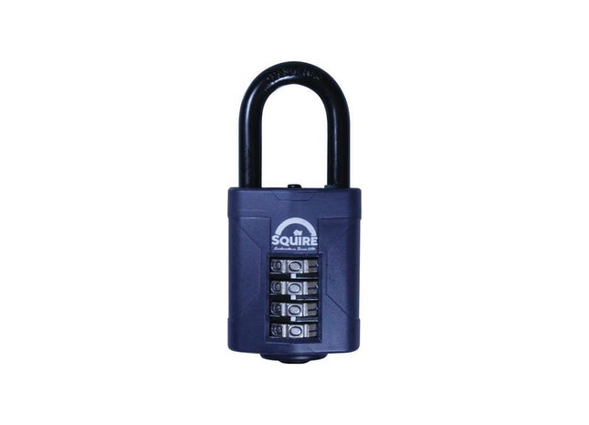 Squire CP50/1.5 Combination Padlock 4-Wheel 50mm Long Shackle 38mm Boxed Squire - RockBottom Nothampton