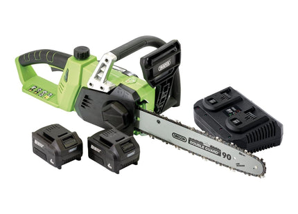 Draper D20 40V Chainsaw, 2 x 4.0Ah Batteries, 1 x Fast Charger 30903 Draper - Town Tools 