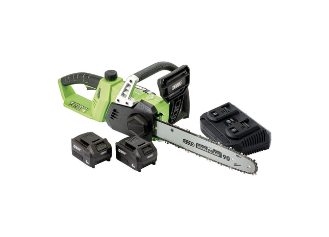 Draper D20 40V Chainsaw, 2 x 4.0Ah Batteries, 1 x Fast Charger 30903 Draper - Town Tools 