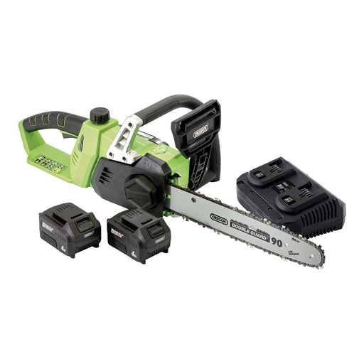 Draper D20 40V Chainsaw, 2 x 4.0Ah Batteries, 1 x Fast Charger 30903 Draper - Town Tools 