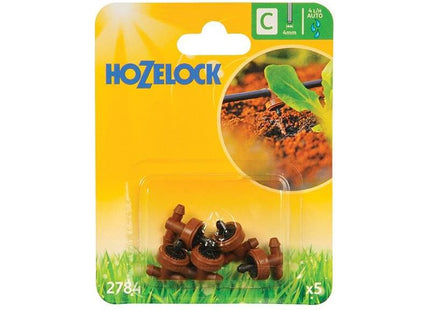 Hozelock 2784 In Line Pressure Dripper 4mm (Pack 5) Hozelock - RockBottom Northampton