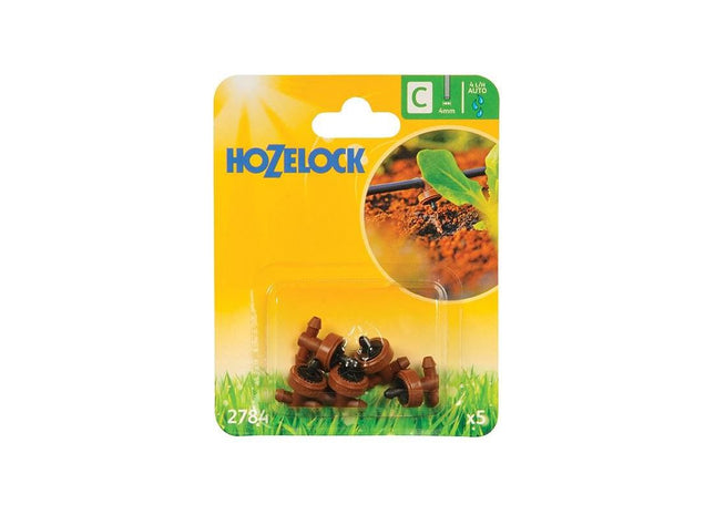 Hozelock 2784 In Line Pressure Dripper 4mm (Pack 5) Hozelock - RockBottom Northampton
