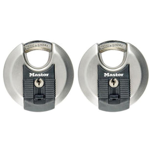 Master Lock Excell™ Stainless Steel Discus 70mm Padlock Keyed Alike x 2 Master Lock - RockBottom Northampton