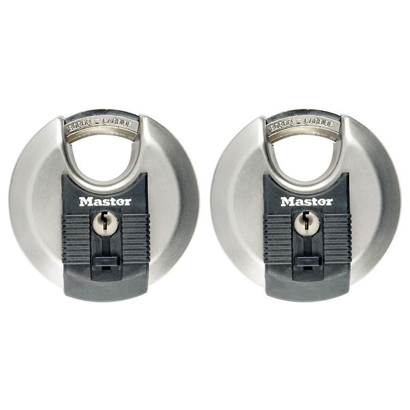 Master Lock Excell™ Stainless Steel Discus 70mm Padlock Keyed Alike x 2 Master Lock - RockBottom Northampton