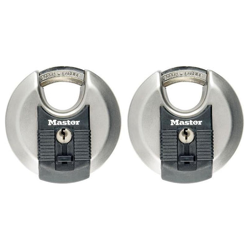 Master Lock Excell™ Stainless Steel Discus 70mm Padlock Keyed Alike x 2 Master Lock - RockBottom Northampton