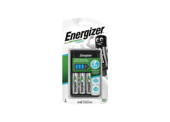 Energizer® 1 Hour Charger plus 4 x AA 2300 mAh Batteries Energizer® - RockBottom Northamptin