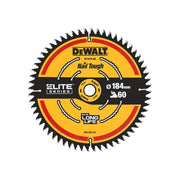 Dewalt Power Tools ELITE™ Series Mitre Saw Blade 184 x 16mm x 60T DeWALT Power Tools - RockBottom Northampton
