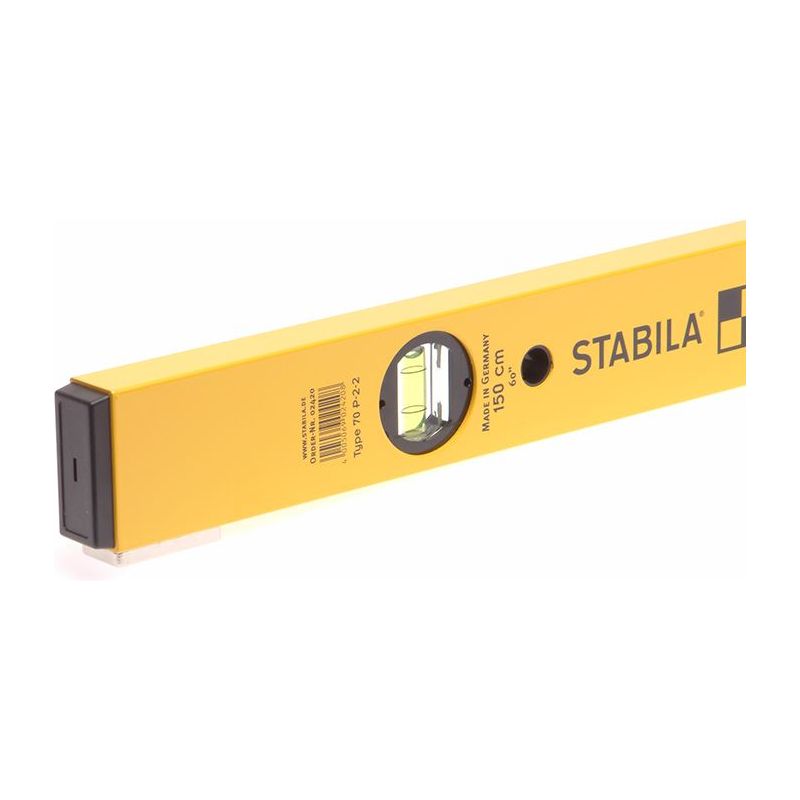 Stabila 70P-2 Double Plumb 4 Vial Spirit Level 02420 150cm Stabila - RockBottom Nothampton
