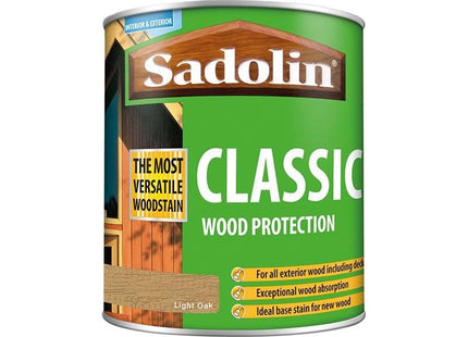 Sadolin Classic Wood Protection Light Oak 1 litre Sadolin - RockBottom Nothampton