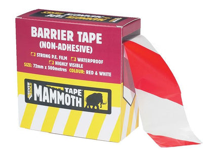 Everbuild Sika Barrier Tape Red / White 72mm x 500m Everbuild Sika - RockBottom Northamptin
