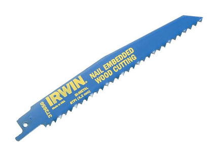 Irwin® 956R Sabre Saw Blade Nail Embedded Wood Cutting 225mm Pack of 5 IRWIN® - RockBottom Northampton