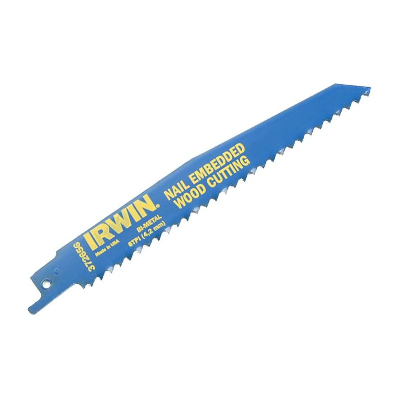 Irwin® 956R Sabre Saw Blade Nail Embedded Wood Cutting 225mm Pack of 5 IRWIN® - RockBottom Northampton