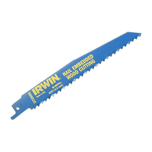 Irwin® 956R Sabre Saw Blade Nail Embedded Wood Cutting 225mm Pack of 5 IRWIN® - RockBottom Northampton