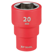 Draper XP1000 VDE Socket, 3/8" Sq. Dr., 20mm Draper - Town Tools