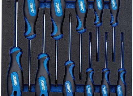 Draper TX-STAR Security Soft Grip Screwdriver Set in 1/2 Drawer EVA Insert Tray Draper - Town Tools 
