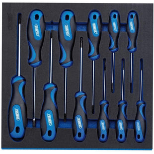 Draper TX-STAR Security Soft Grip Screwdriver Set in 1/2 Drawer EVA Insert Tray Draper - Town Tools 