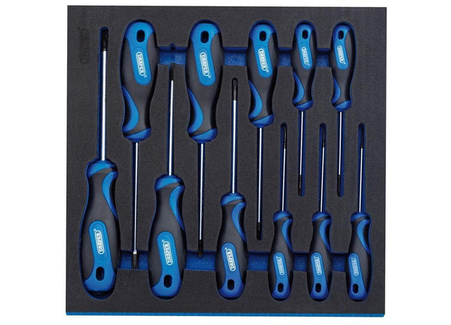 Draper TX-STAR Security Soft Grip Screwdriver Set in 1/2 Drawer EVA Insert Tray Draper - Town Tools 