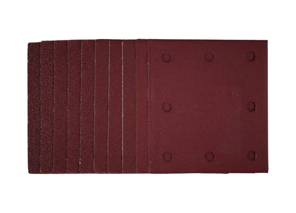 Draper 1/4 Sanding Sheets with Hook and Loop, 115 x 105mm, Assorted Grit (Pack o Draper - Town Tools 