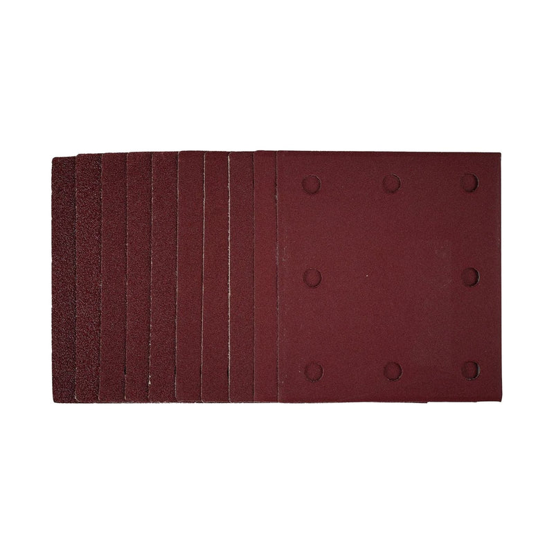 Draper 1/4 Sanding Sheets with Hook and Loop, 115 x 105mm, Assorted Grit (Pack o Draper - Town Tools 