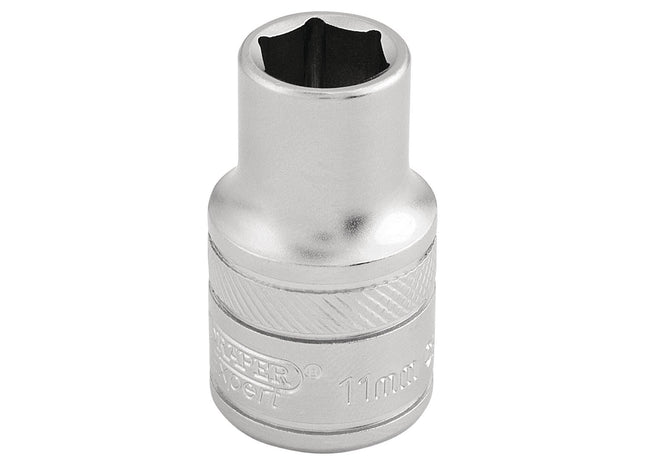 Draper 6 Point Metric Socket, 1/2" Sq. Dr., 11mm 16600 Draper - Town Tools 