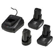 12V Drill Drive and Ratchet Interchange Kit, 2 x 4.0Ah Li-ion Battery, 1 x 1.5Ah Li-ion Battery, 1 x Fast Charger, 1 x Tool Bag Draper - Town Tools