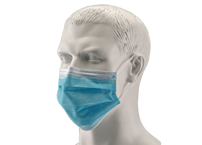 Draper Single Use Medical Face Masks (Pack of 50) 21657 Draper - Town Tools 