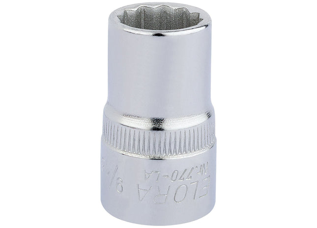 Draper Elora Bi-Hexagon Socket, 1/2" Sq. Dr., 9/16" 24369 Draper - Town Tools 