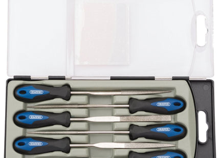 Draper Soft Grip Diamond Needle File Set, 150mm (6 Piece) 47817 Draper - Town Tools 