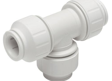 JG Speedfit white equal tee 22mm