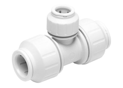 JG Speedfit white reducing tee 22 x 22 x 15mm