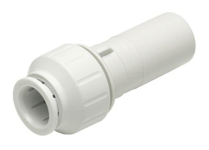 JG Speedfit white fitting reducer 22 x 15mm