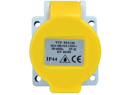 Faithfull Power Plus IP44 Panel Socket 16A 110V Faithfull Power Plus - RockBottom Northampton