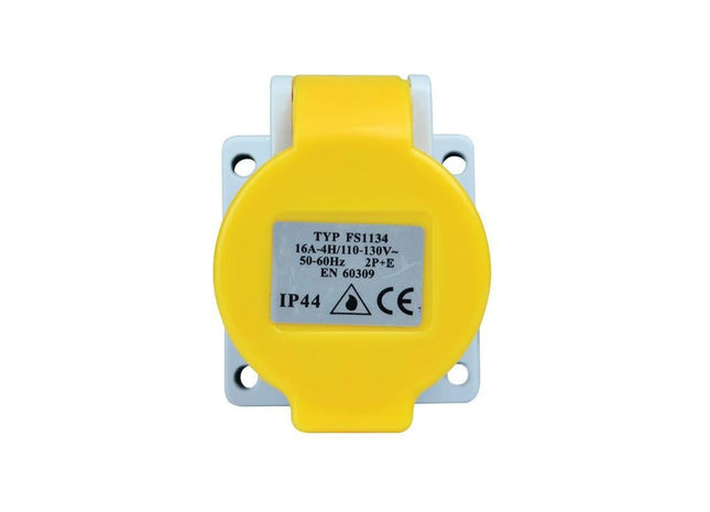 Faithfull Power Plus IP44 Panel Socket 16A 110V Faithfull Power Plus - RockBottom Northampton