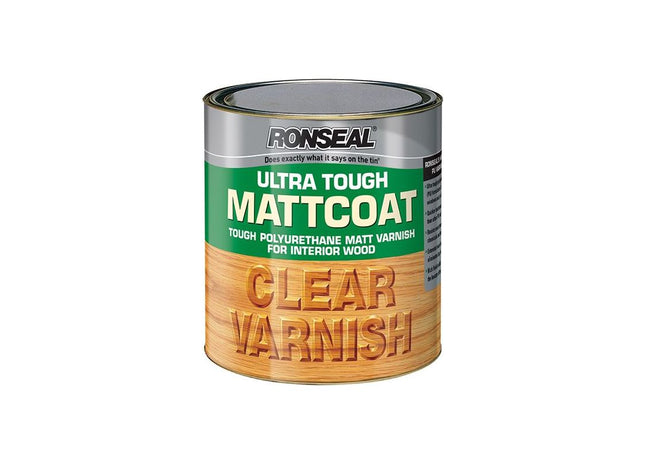 Ronseal Ultra Tough Internal Clear Mattcoat Varnish 750ml Ronseal - RockBottom Nothampton