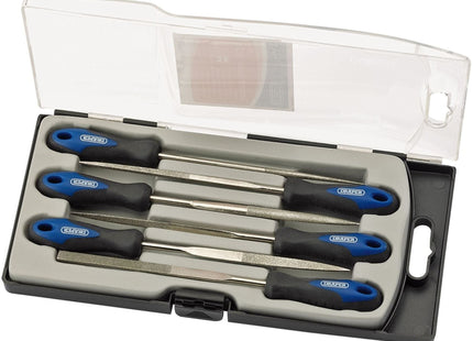 Draper Soft Grip Diamond Needle File Set, 150mm (6 Piece) 47817 Draper - Town Tools 