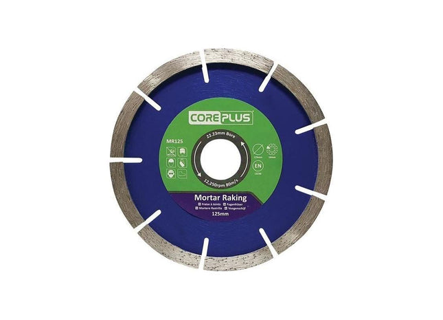 Coreplus MR125 Mortar Raking Diamond Blade 125mm CorePlus - RockBottom Northampton