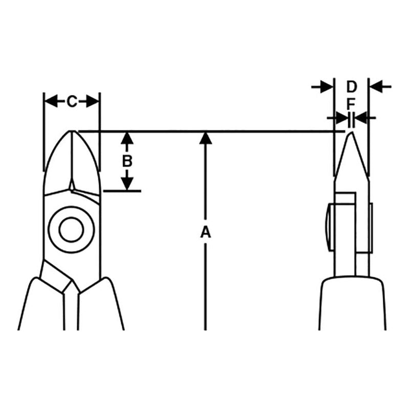 Lindstrom Diagonal Cutting Flush Cut Nipper 110mm Lindstrom - RockBottom Northampton