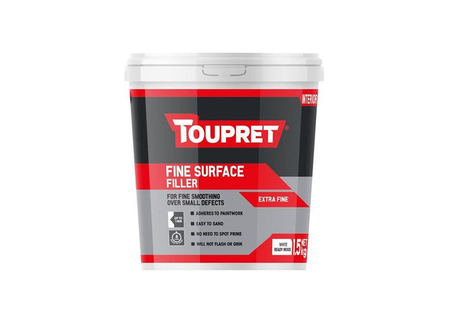 Toupret Fine Surface Filler 1.5kg Toupret - RockBottom Northampton