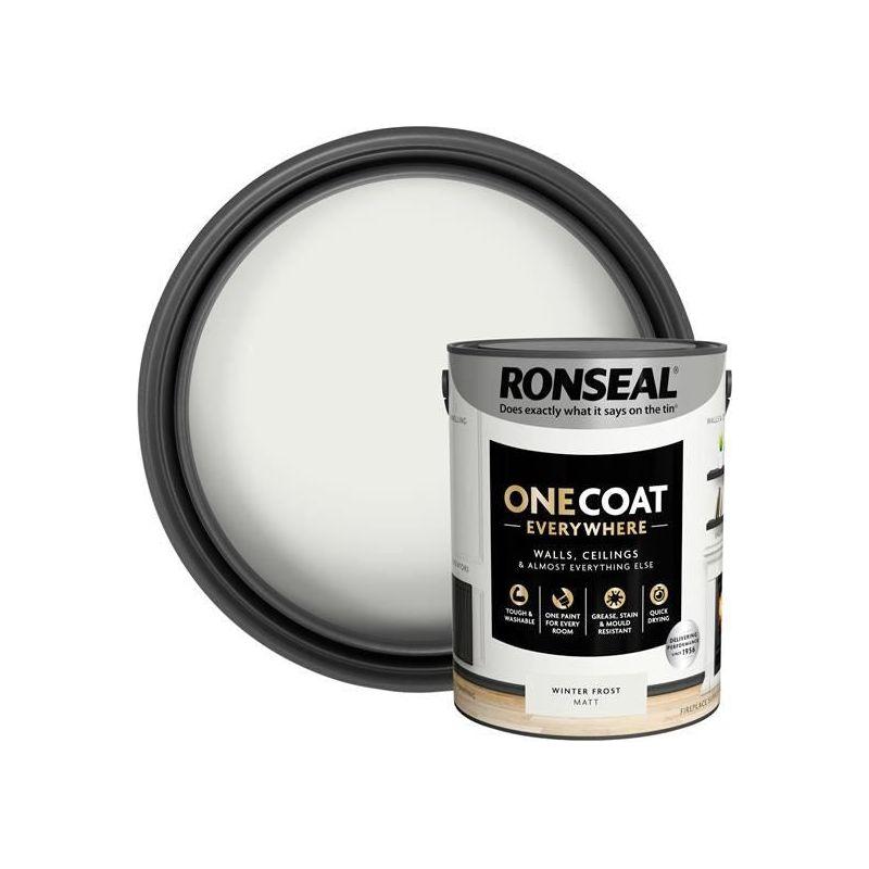 Ronseal One Coat Everywhere Interior Winter Frost Matt 5 litre Ronseal - RockBottom Nothampton