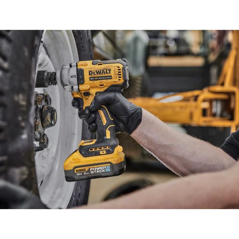 Dewalt Power Tools DCF891H2T XR BL 1/2in HR Anvil Impact Wrench 18V 2 x 5.0Ah POWERSTACK™ Li-ion DeWALT Power Tools - RockBottom Northampton